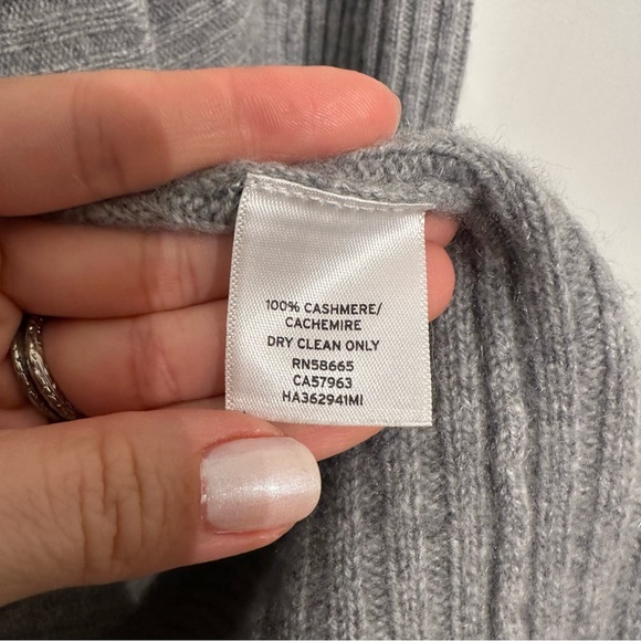 Halogen 100% Cashmere Ribbed Duster Cardigan Sweater XS / S - Picture 5 of 5